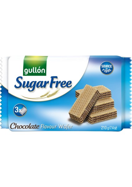Kakao Kremalı Şekersiz Gofret 210 Gr
