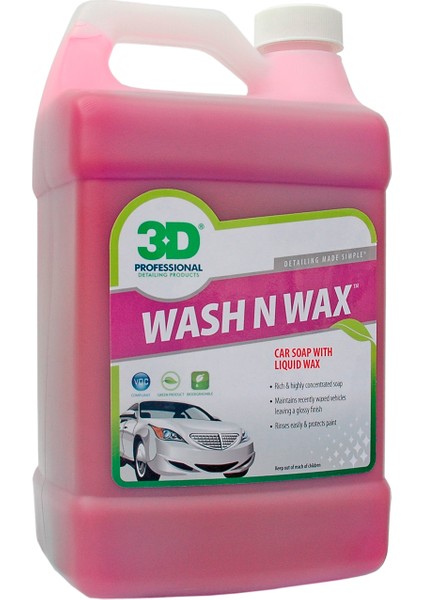 Wash N Wax- Cilalı Oto Şampuanı 3.79 Lt. 201 G 01