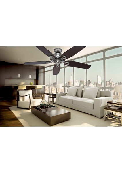Builder's Elite Fırçalanmış Nikel - 132 Cm. Tavan Vantilatörü