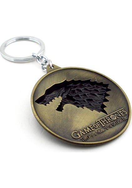 Game Of Thrones Stark Hanesi Bronz Metal Anahtarlık KC644