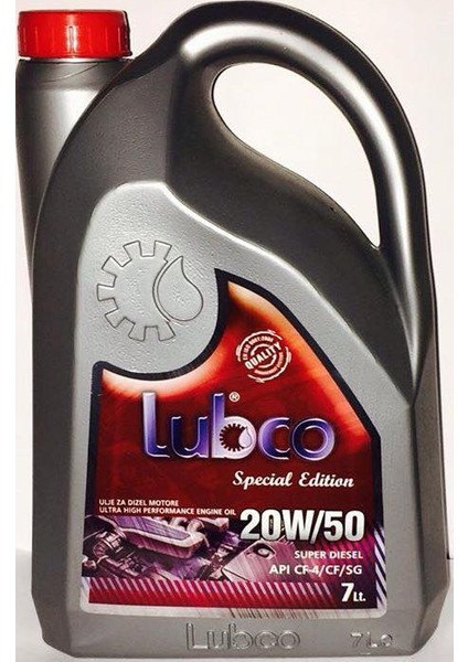 Lubco Süper 20W50 7 Litre Motor Yağı ( Üretim Yılı: 2023 )