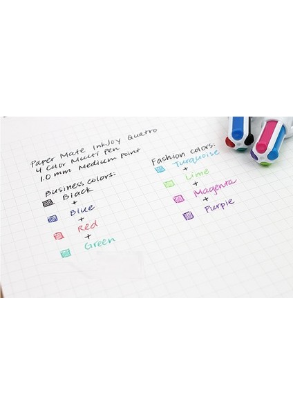 Papermate Inkjoy Quatro Tükenmez Kalem Mat Renkler