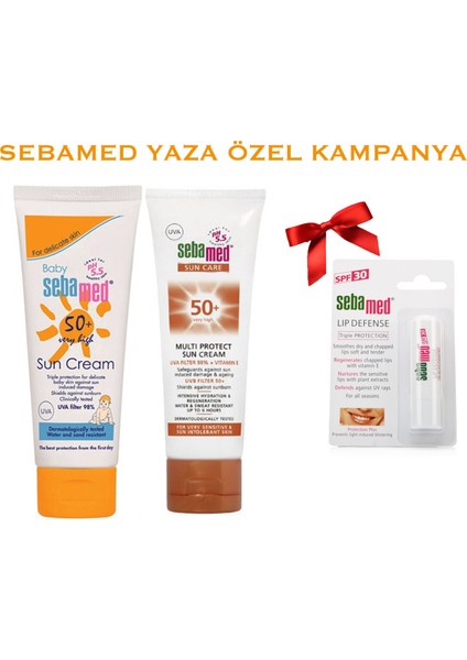 Anne Bebek Koruma Seti Spf50 + Dudak Koruyucu Spf30