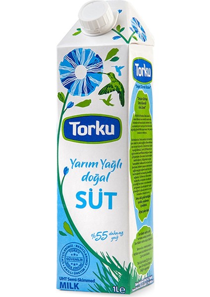 Yarım Yağlı Süt 1 Lt