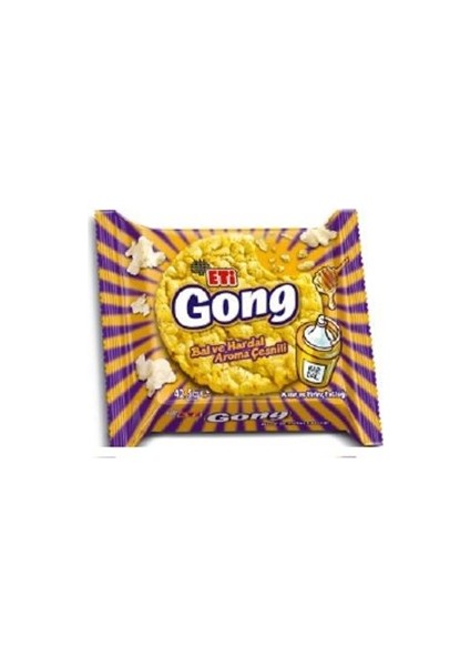 Gong Bal ve Hardal Aromalı Mısır ve Pirinç Patlağı 34 gr