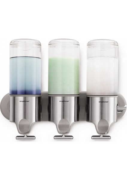 3'lü duvara monte Sıvı Sabunluk & Şampuanlık - 444ml x 3