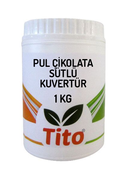 Pul Çikolata Sütlü Kuvertür Pasta Çikolatası 1 kg