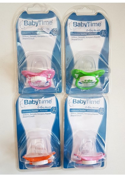 Baby Time Damaklı Silikon Emzik