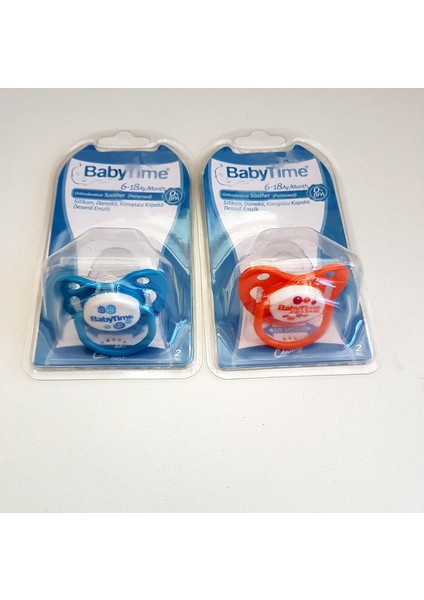 Baby Time Silikon Damaklı Koruyucu Kapaklı Emzik