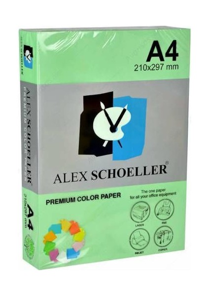 Alex Schoeller A4 Renkli Fotokopi Kağıdı 500 lü sarı (ALX 530)