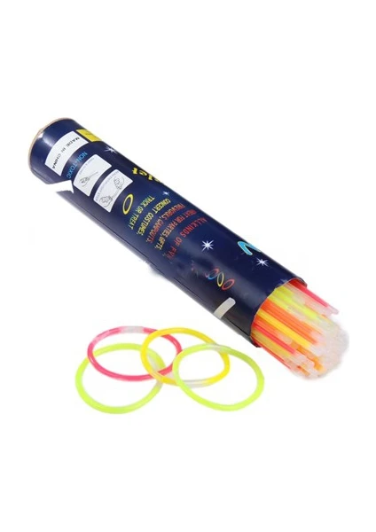 PartiStok Neonlu Glow Stick Çubuk Fosforlu Çubuk