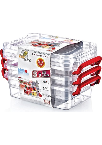 Üçü Bir Arada Saklama Seti