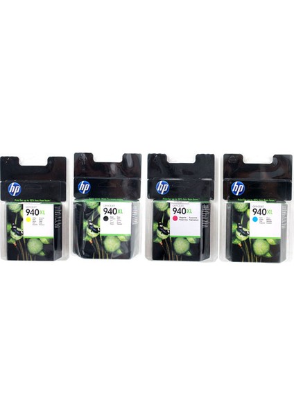 940Xl Siyah,Sarı,Kırmızı,Mavi 4 Renk Avantaj Paket