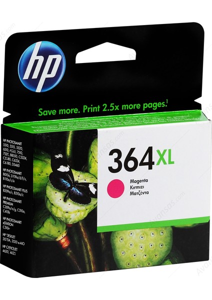 364Xl Kırmızı Orjinal Kartuş