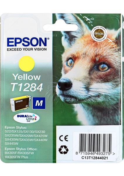 T1284 Sarı Orjinal Kartuş