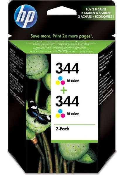 344 C9505Ee Orjinal Renkli Kartuş 2'Li Paket