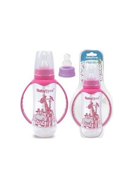Silikon Damak Uçlu Kulplu Pp Biberon - 250 Ml