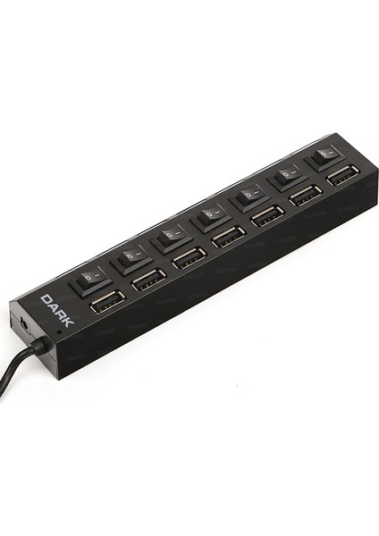 7 Port Anahtarlı Usb Çoklayıcı Hub (USB 2.0) (DK-AC-USB272)