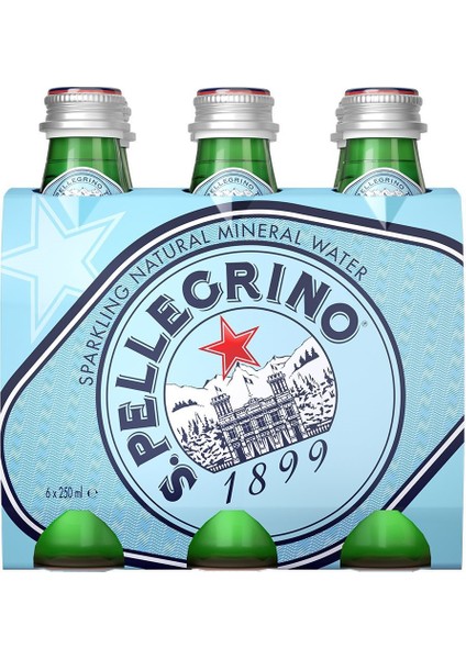 San Pellegrino Doğal Minarelli Su 6 Adet x 250 ml