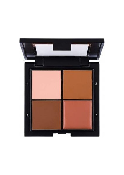 Yumuşak Dokulu 4'lü Tüm Yüz Kontür Paleti (Açık Ton) - Contour Palette - 001 Light - 8690604370788