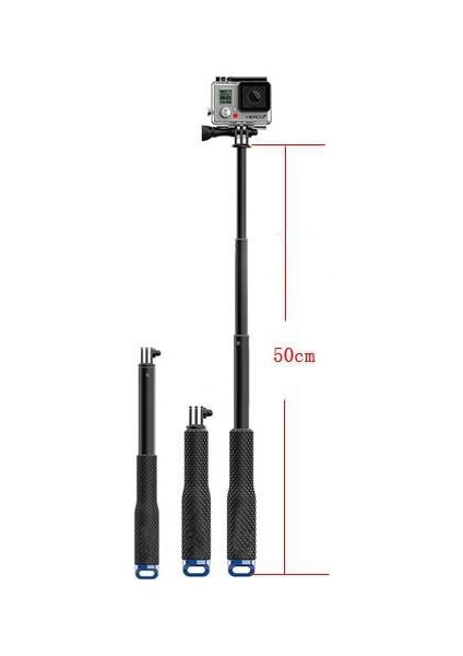 50 Cm Monopod Gopro Aksiyon Kamera Tutucusu Go Pro fırsatları