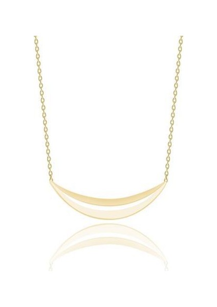 14 Ayar Altın Ay Kolye