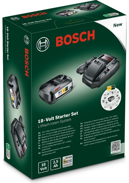 18 Volt Starter Kit (2,5 Ah+Şarj Cihazı)