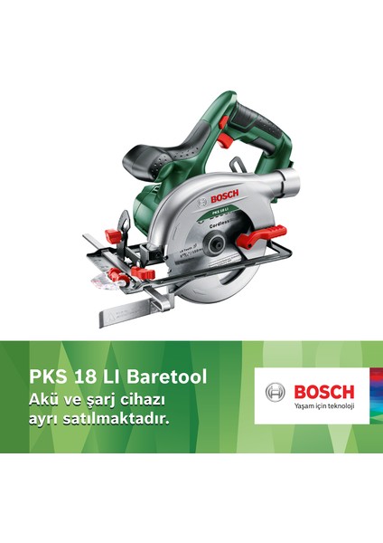 PKS 18 LI Akülü Daire Testere Baretool (Akü ve Şarj Cihazı Dahil Değil)