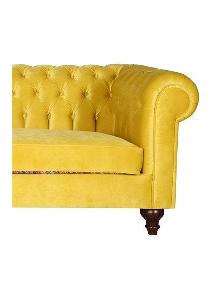 Limon Küfü Sarı Chesterfield