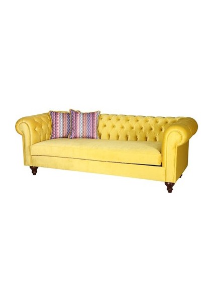 Limon Küfü Sarı Chesterfield