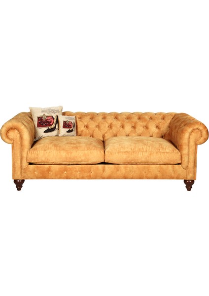 Dark Yellow Chesterfield