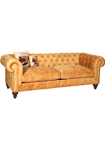 Dark Yellow Chesterfield