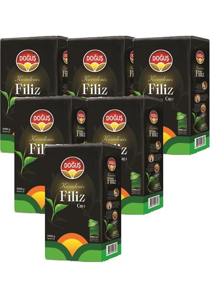 Siyah Filiz Dökme Çay 1000 gr 6'lı Koli