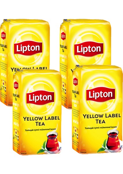 Yellow Label Dökme Çay 1000 gr 4'lü