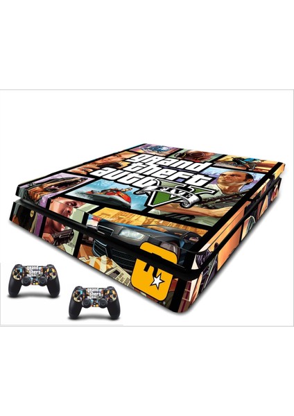 PS4 Slim GTA Sticker Seti
