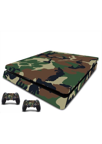 PS4 Slim Kamuflaj 2 Sticker Seti