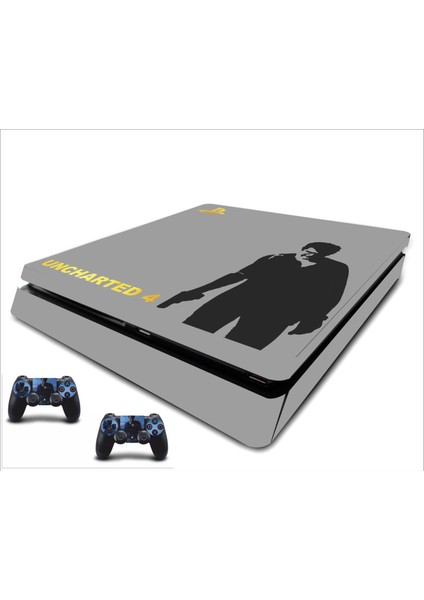 PS4 Slim Uncharted4 Sticker Seti