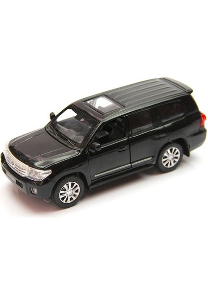Sesli ve Işıklı 1:32 Toyota Land Cruiser Çek Bırak Araba (Siyah)