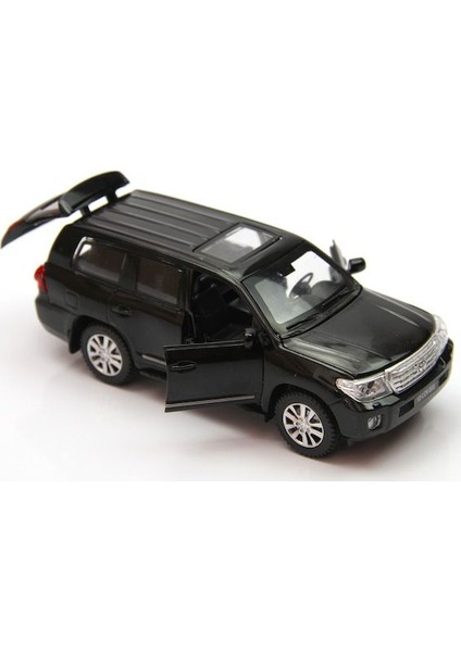 Sesli ve Işıklı 1:32 Toyota Land Cruiser Çek Bırak Araba (Siyah) fiyatları