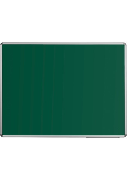 100 cm x 140 cm Alüminyum Çerçeve Duvara Monte Yeşil Tahta (Tebeşir Tahtası)