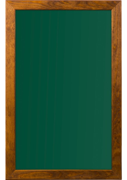 120 cm x 180 cm Doğal Ahşap Çerçeve Duvara Monte Yeşil Tahta (Tebeşir Tahtası)