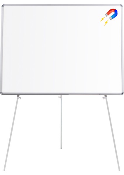 90 cm x 120 cm Teleskopik Ayaklı Manyetik Yazı Tahtası Beyaz fiyatları