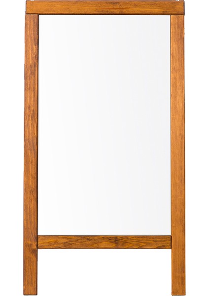 45 cm x 70 cm Çatı Tipi Çift Yüzlü Menü Tahtası Beyaz