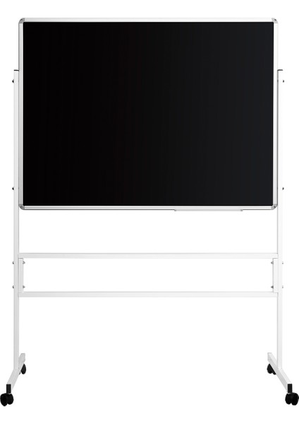 120 cm x 140 cm Mobil Ayaklı Tek Yüzlü Kara Tahta (Brifing Tahtası, Tebeşir Tahtası)