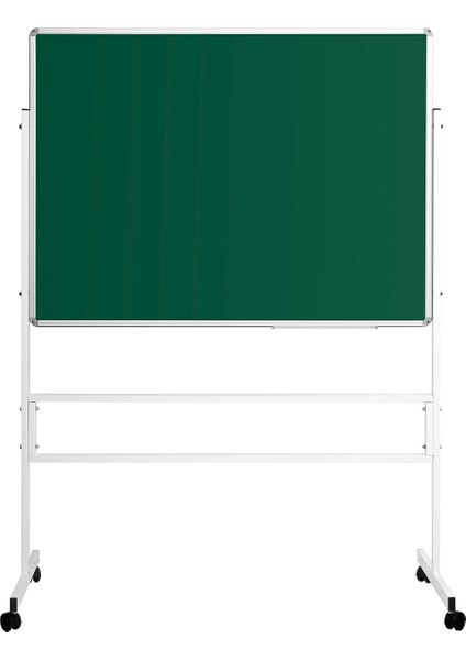 120 cm x 200 cm Mobil Ayaklı Tek Yüzlü Yeşil Tahta (Brifing Tahtası, Tebeşir Tahtası)