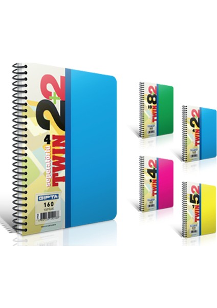 Ayraçlı Defter Twin Spr Neon A-4 5+2 240 Yp