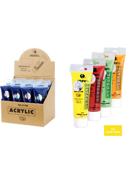Akrilik Boya 815 215 75Ml Lemon Yellow