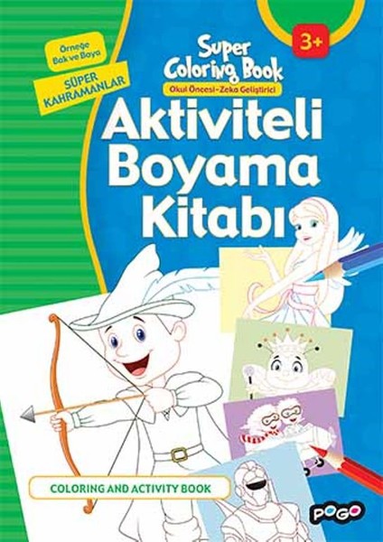 Aktiviteli Boyama Kitabı Süper Kahramanlar