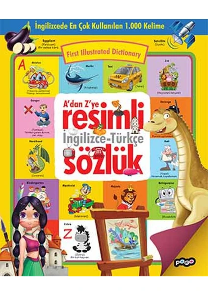 A’dan Z’ye Resimli İngilizce-Türkçe Sözlük