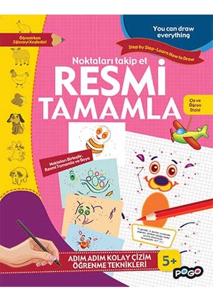 Noktaları Takip Et Resmi Tamamla Çiz Ve Öğren Dizisi